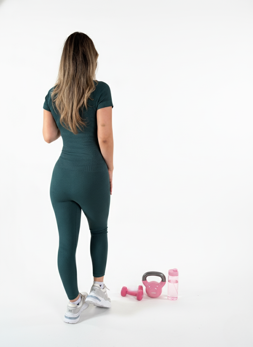 Enterizo deportivo sin costuras